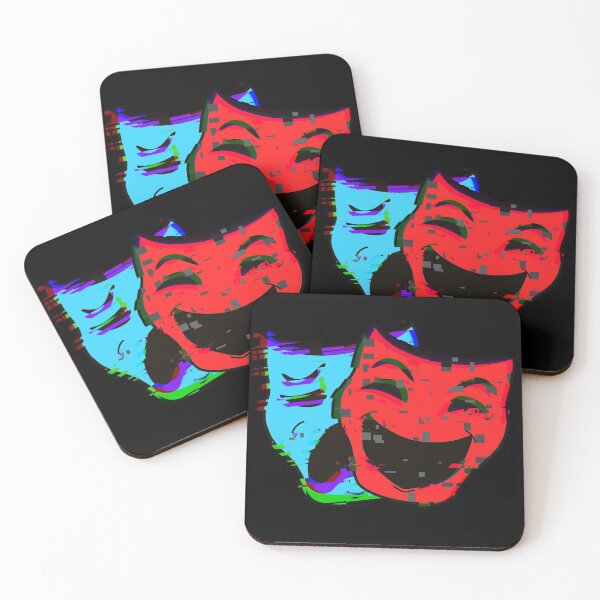 Item preview, Glitch masks   designed and sold by Purplepugprints.