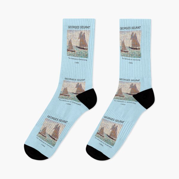 Item preview, Two Sailboats Oil Painting Impressionism designed and sold by the-cold-dots.