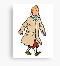 Classic Belgium Cartoon Herge Metal Print