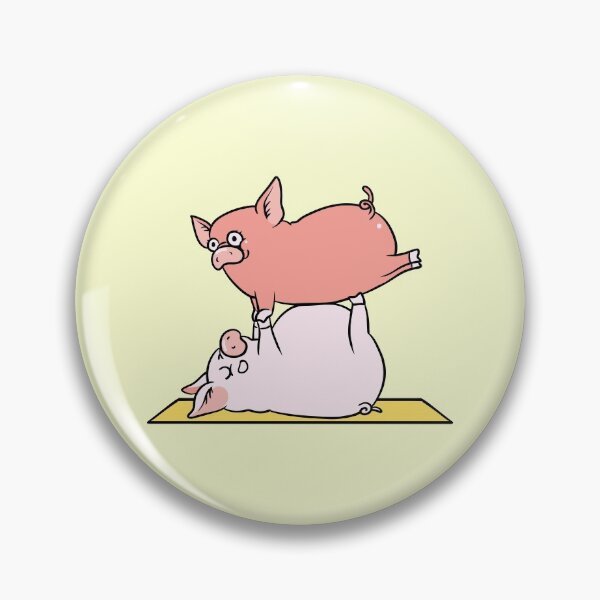 Item preview, Acroyoga Pig designed and sold by Huebucket.