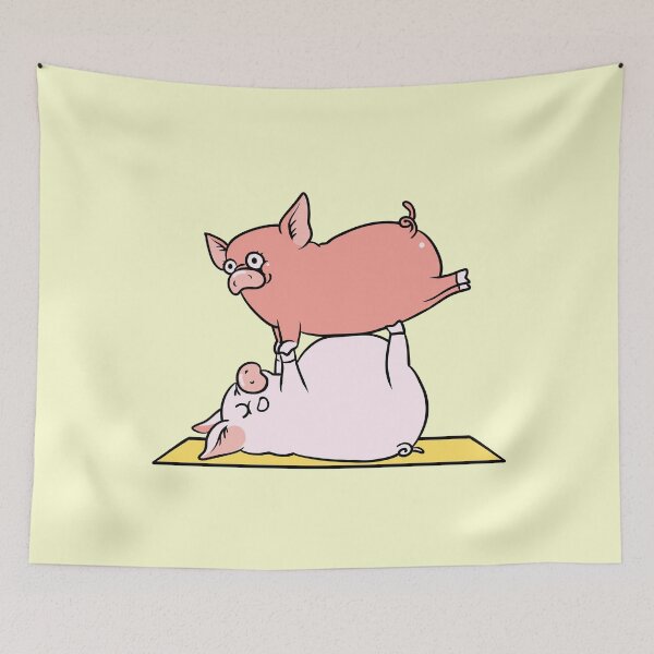 Item preview, Acroyoga Pig designed and sold by Huebucket.