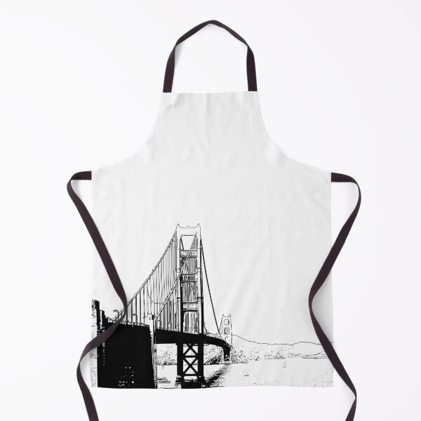 Item preview, San Francisco Golden Gate Bridge California USA Monochrome Cityscape designed and sold by LikeInkDrops.
