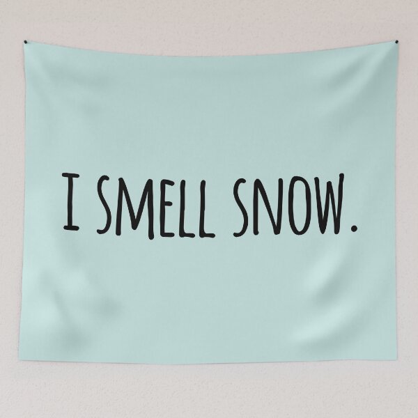 Item preview, I smell snow | Playful black font designed and sold by RebeccaCeleste.