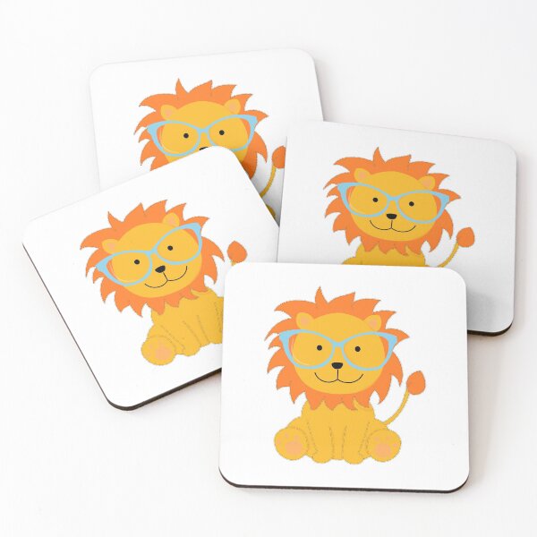 Item preview, Lion with glasses for kids designed and sold by MaryDaisy.