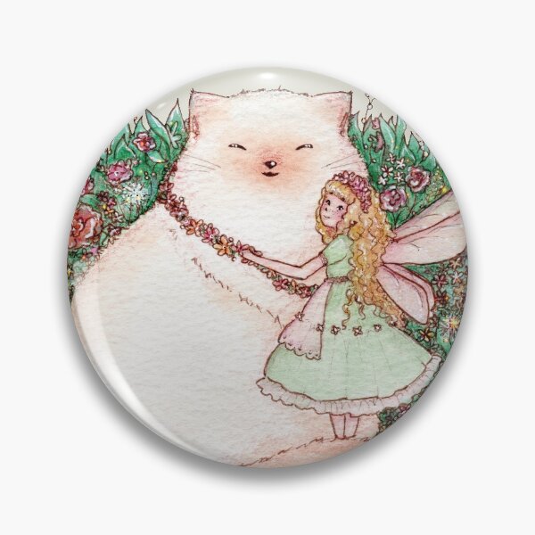 Item preview, Blonde fairy hugs big cat  designed and sold by Denise, Denisn't.