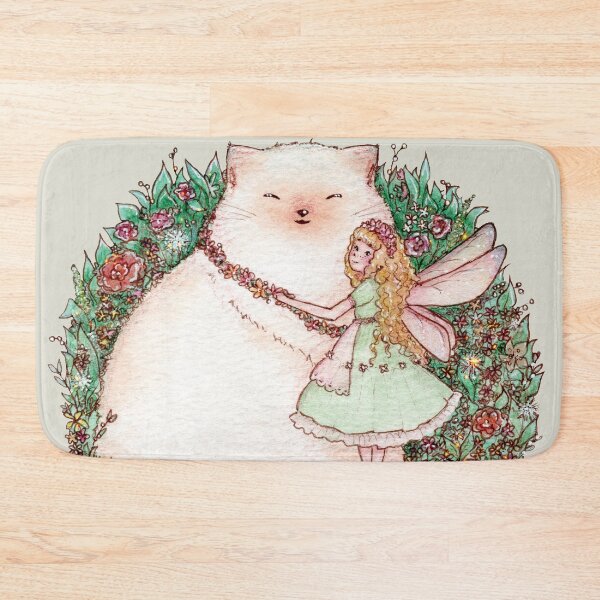 Item preview, Blonde fairy hugs big cat  designed and sold by Denise, Denisn't.