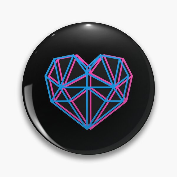 Aperçu de l'œuvre Coeur 3D Neon Geo créée et vendue par ToTheCore.