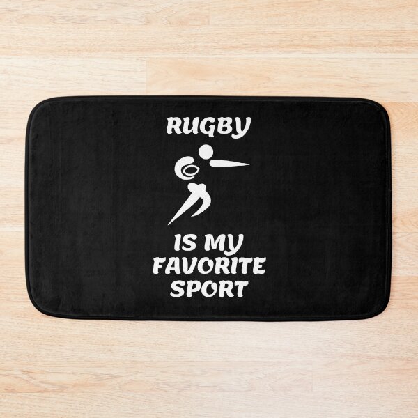 Item preview, Rugby Is My Favorite Sport In Black designed and sold by LuckyKermit.