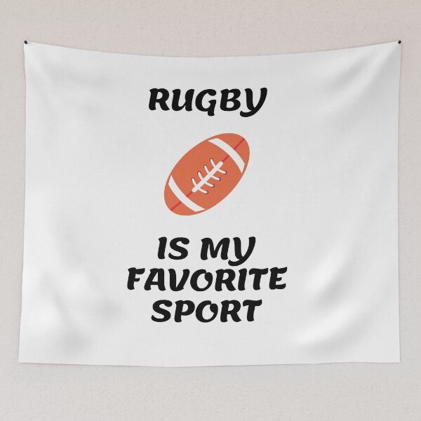 Item preview, Rugby Is My Favorite Sport Ball designed and sold by LuckyKermit.
