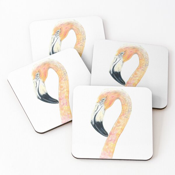 Item preview, Pink Flamingo, solo, drawing designed and sold by CatMarek.