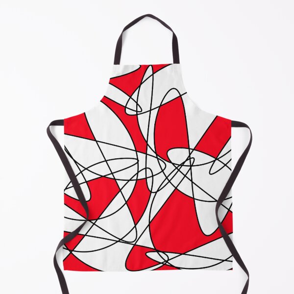 Item preview, Abstract pattern - red, white and black. designed and sold by K.S ART.