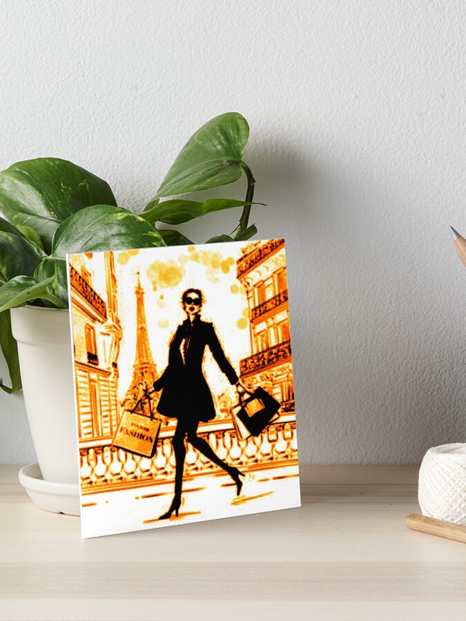 So Addicted to Paris, Shopping Spree Living The Dream Paris France Eiffel  Tower Paris Street Background Art Board Print for Sale by NadeenInspires