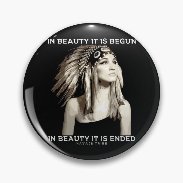 Item preview, In Beauty it is Begun, Native American, Navajo Tribe Traditional Proverb designed and sold by Proverbial Wisdom Design.