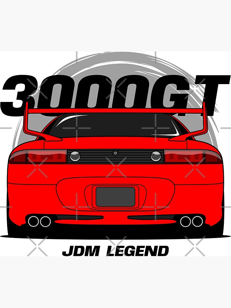 Front Blanco 3000GT Facelift Sticker for Sale by goldentuners