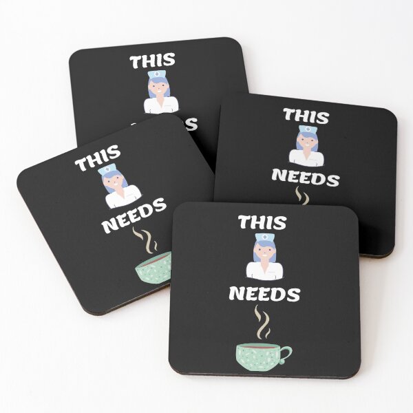 Item preview, This Nurse Needs A Coffee Clipart In Black designed and sold by LuckyKermit.