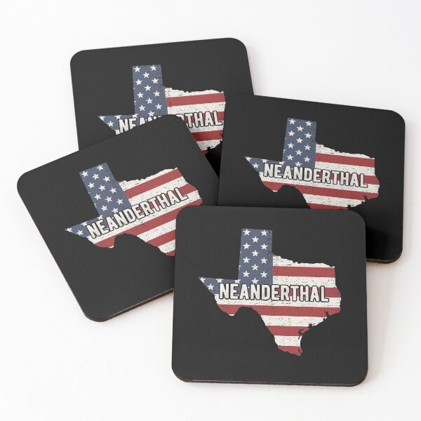 Item preview, Texas Neanderthal funny political humor American flag neanderthals  designed and sold by alenaz.