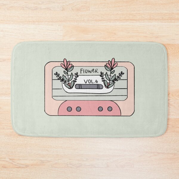 Item preview, Floral Cassette Tape Sticker designed and sold by fairylily.