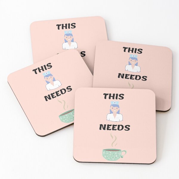 Item preview, This Nurse Needs A Coffee Clipart In Pink designed and sold by LuckyKermit.