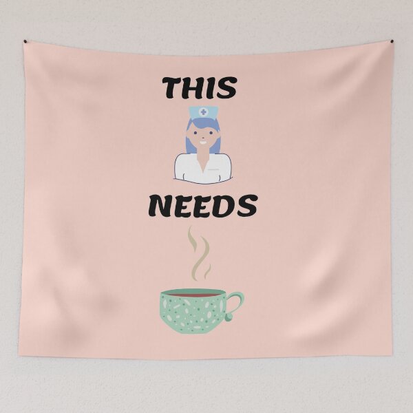 Item preview, This Nurse Needs A Coffee Clipart In Pink designed and sold by LuckyKermit.