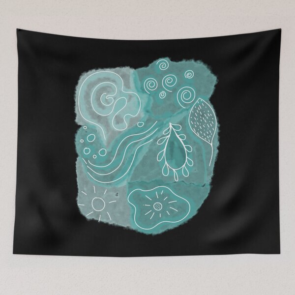 Item preview, Abstract Watercolor Petrol designed and sold by AOCreativeProd.