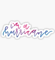 Hurricane (on white) Sticker