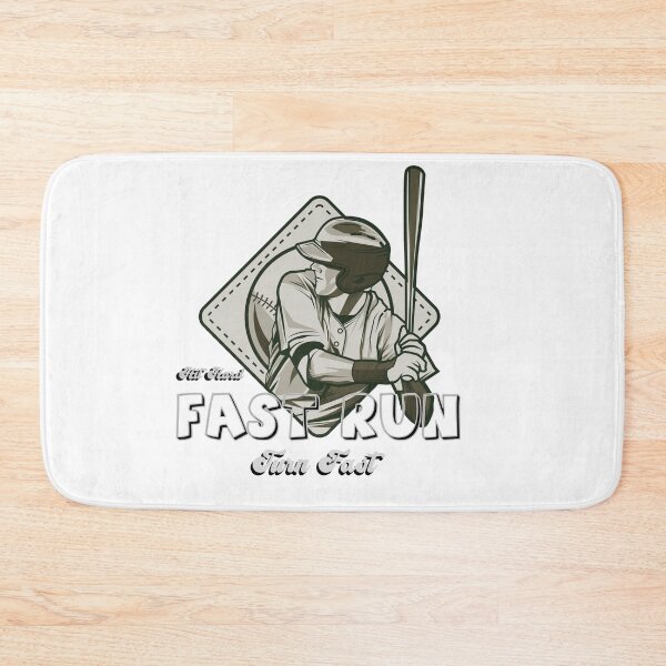 Item preview,  Hit Hard Run Fast Turn Left Baseball designed and sold by MrAbde.