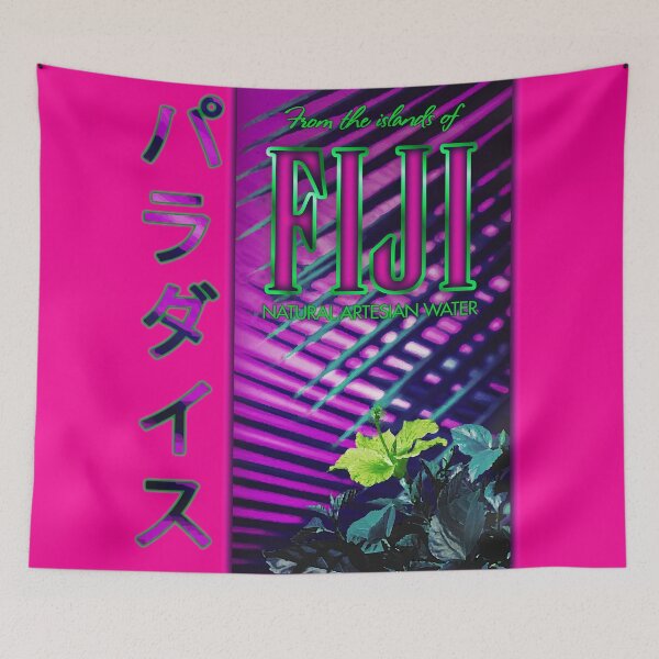 Item preview, Fiji Water Vaporwave Japan Japanese Retro Vintage Nostalgia designed and sold by custom-firmware.