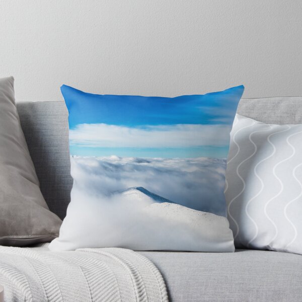 Item preview, Snowy winter mountain wrapped in clouds designed and sold by Patrik Lovrin.