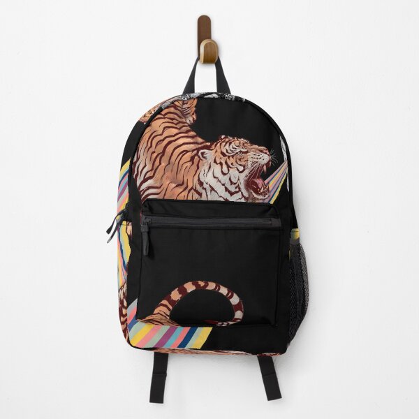 Item preview, Tigers rainbow skull in black designed and sold by ESCAPZ.