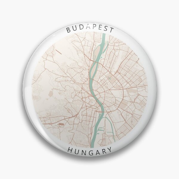 Item preview, Budapest, Hungary Map (Theme 2) designed and sold by Mapnify.