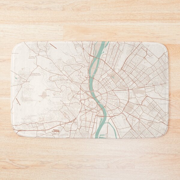 Item preview, Budapest, Hungary Map (Theme 2) designed and sold by Mapnify.