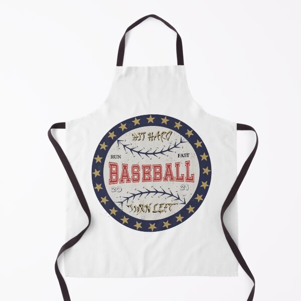 Item preview, Hit Hard Run Fast Turn Left "Baseball" designed and sold by MrAbde.