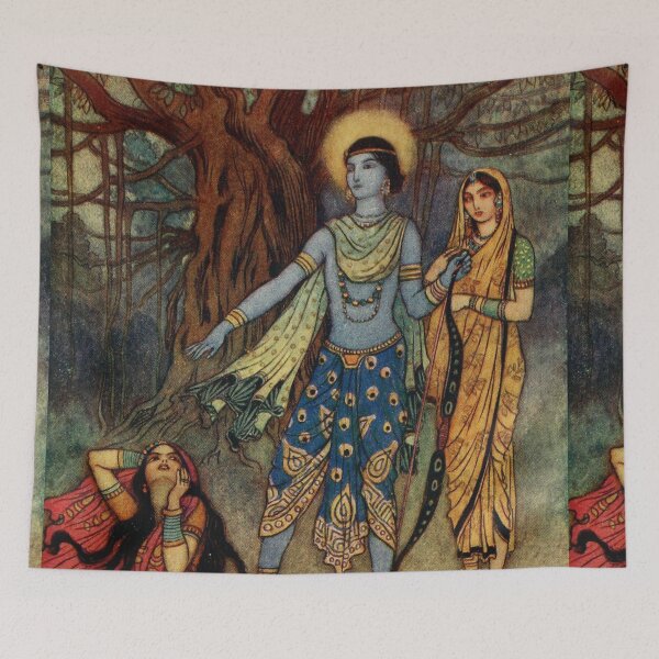 Item preview, Rama Spurns Suparnakha from Tales from Bengal  illustration  - Warwick Goble designed and sold by Vintage Designs +.