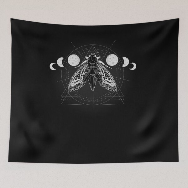 Item preview, Motte Moon Phases Geometric Vintage designed and sold by AOCreativeProd.