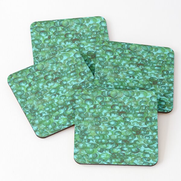 Item preview, Shades of Green Bubbles Pattern Design 01 designed and sold by vortexatelier.