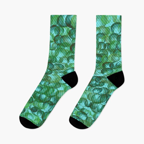 Item preview, Shades of Green Bubbles Pattern Design 01 designed and sold by vortexatelier.