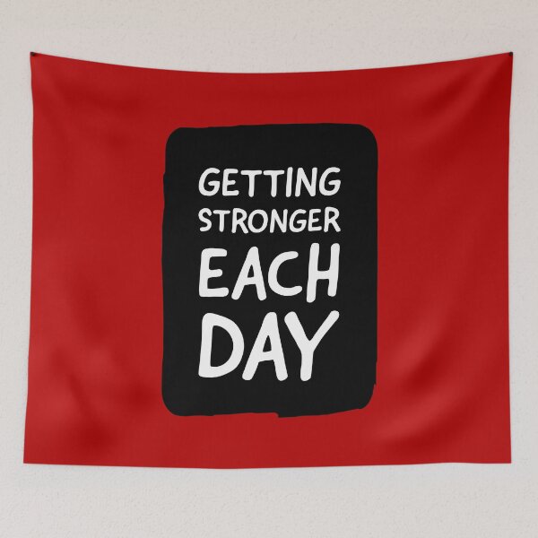 Item preview, Getting stronger each day- Motivational quotes designed and sold by MNSDesignHub.