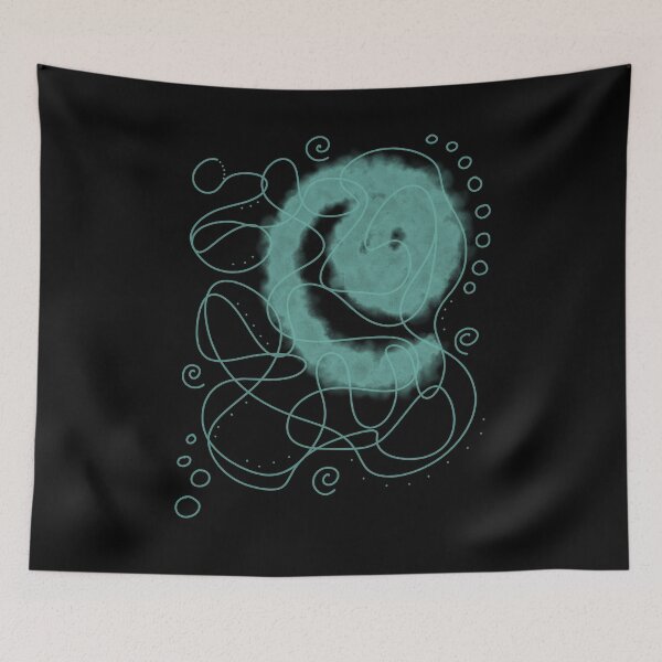 Item preview, Watercolor Abstract Art Petrol designed and sold by AOCreativeProd.