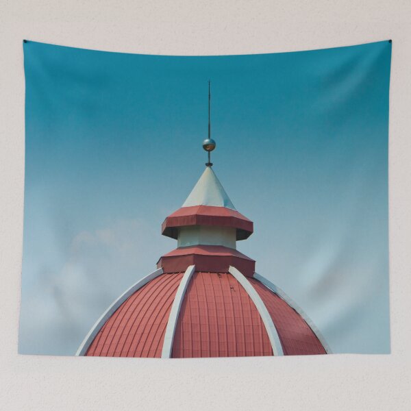 Item preview, Top of red dome with cloud and blue sky designed and sold by TravelDrone.