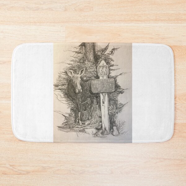 Item preview, Blazing Moose Pencil on Paper 2021 designed and sold by Brian D. Field.