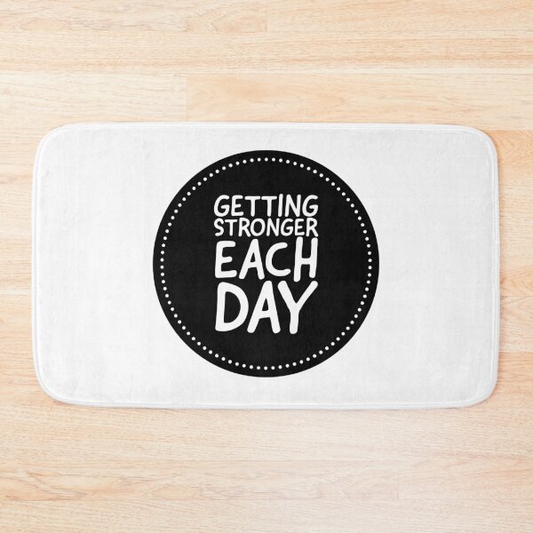 Item preview, Gym Motivation- Getting stronger each day motivational quotes designed and sold by MNSDesignHub.