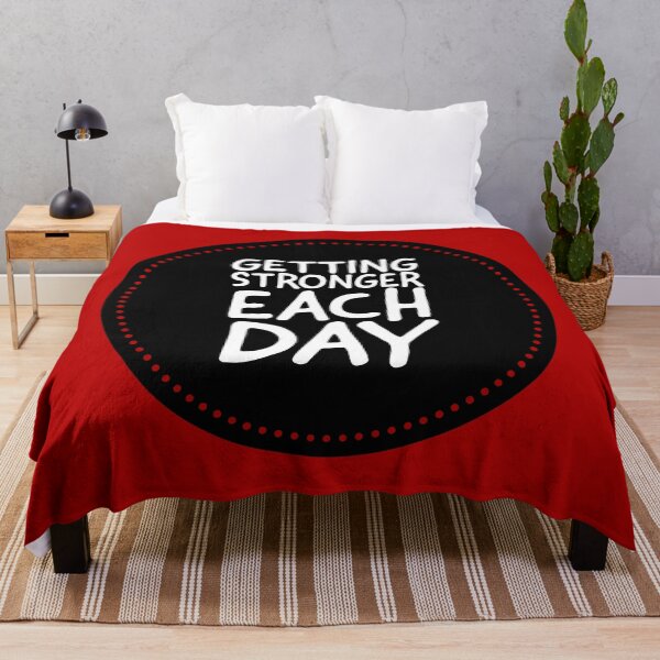 Item preview, Gym Motivation- Getting stronger each day motivational quotes designed and sold by MNSDesignHub.