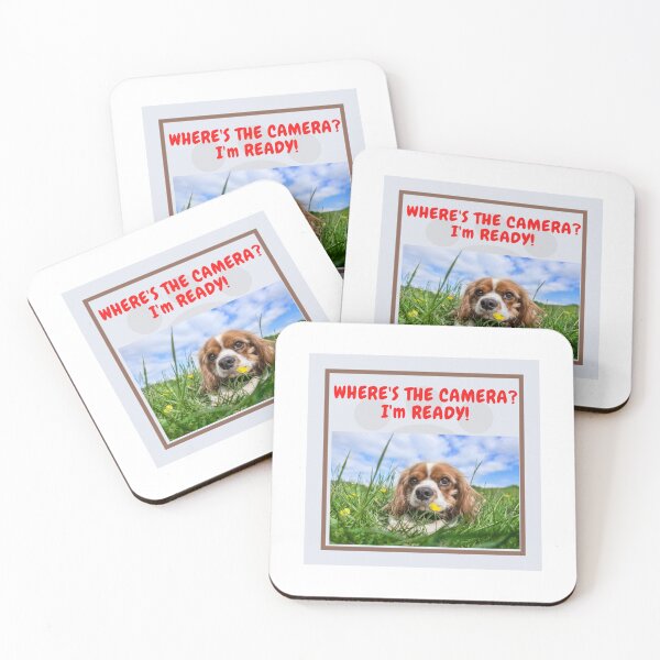 Item preview, " WHERE'S THE CAMERA? I'M READY! " CUTE DOG DESIGN designed and sold by findsbyjune374.