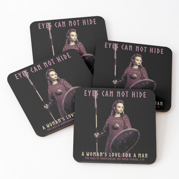 Item preview, Eyes Can Not Hide, Saga of Gunnlauger the Worm Tongue, Norse Proverb, Vikings, Shield Maiden, Viking Gift designed and sold by Proverbial Wisdom Design.