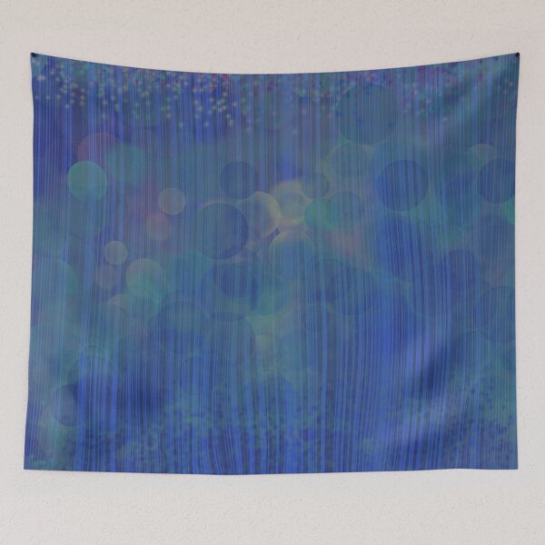 Item preview, Behind a Blue Screen - Bubbles Sparkles Pattern Design 01 designed and sold by vortexatelier.