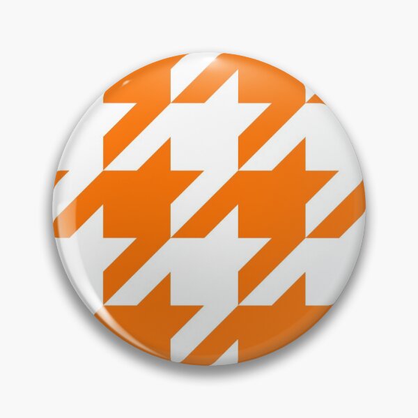 Item preview, Orange and White Houndstooth Large designed and sold by Feeling Artsy.