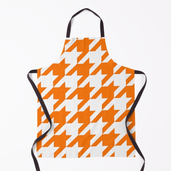 Item preview, Orange and White Houndstooth Large designed and sold by Feeling Artsy.