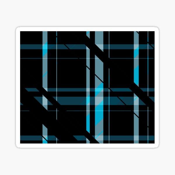 "Black & Blue" Sticker by scardesign11 Redbubble
