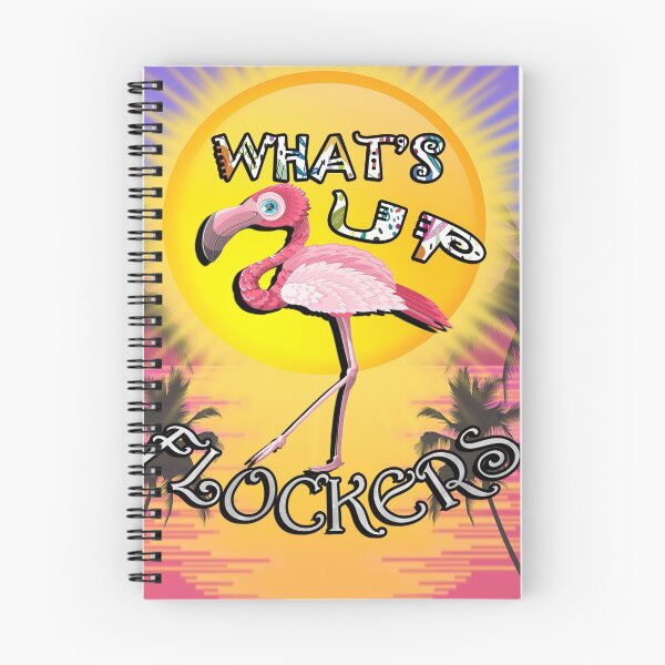 Item preview, Flamingos, Ocean Sunset & Palm Trees: Funny What's Up Flockers? Summer Flamingo designed and sold by Cute & Sassy Custom Gifting Boutiques.