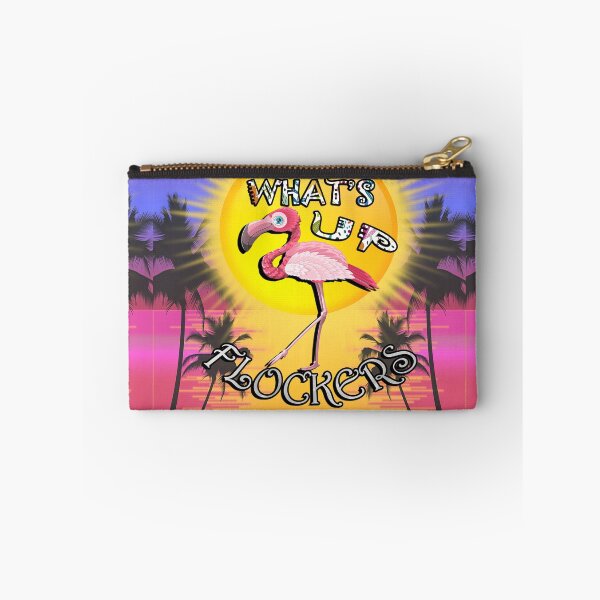Item preview, Flamingos, Ocean Sunset & Palm Trees: Funny What's Up Flockers? Summer Flamingo designed and sold by Cute & Sassy Custom Gifting Boutiques.